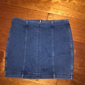 Free people jean skirt